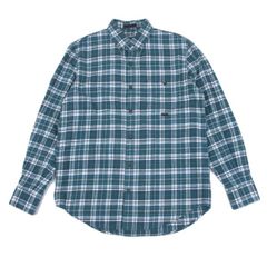00s】RRL マチ付き ネルシャツ チェック ミントグリーン - メルカリ