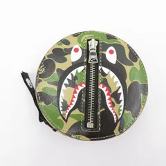 【瀬戸大橋店】 中古 A BATHING APE | アベイシングエイプ コインケース ABC CAMO SHARK COIN CASE カモ シャーク 1L80190012 マルチカラー 【124】