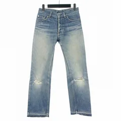 ヘルムートラング HELMUT LANG 本人期 1998 ダメージ ストレートデニム ジーンズ パンツ 27 インディゴ PRHG-KM-1004のサムネイル