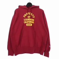 チャンピオン CHAMPION × スタンダードカリフォルニア STANDARD CALIFORNIA REVERSE WEAVE リバースウィーブ パーカー フーディ XL レッド 赤 C8-U111