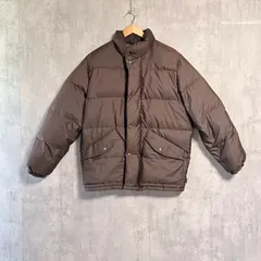 【超希少・青タグ】モンクレール グルノーブル ダウンジャケット 1 茶 M◆MONCLER GRENOBLE ビンテージ 90s Y2K リアルダウン 肉厚 4つ星 最高級 キャメル ブラウン スナップボタン フードなし 古着アウターのサムネイル