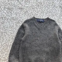 CDG homme / AD2004 V neck wool knit size S コムデギャルソンオム　Vネック　ウールニット　無地　プレーン アーカイブ　川久保例　色気のサムネイル