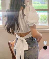 SONO LIMITED STORE バックおりぼんジャガードブラウス - メルカリ