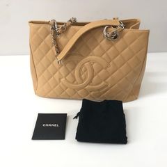 CHANEL ベージュ キルティングショルダーバッグ - メルカリ