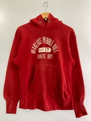 【中古】【メンズ】 Champion チャンピオン REVERSE WEAVE 青単色タグ前期 70S MANLIUS PEBBLE HILL 三段プリント フーデッドスウェットシャツ トップス  【146-240917-ks-18-MIN】のサムネイル