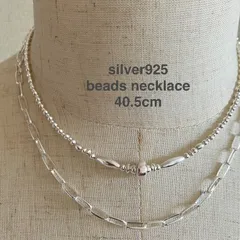 silver925づくしのシャイニーネックレス 40cm レディース Kdw'pjt.華奢のサムネイル