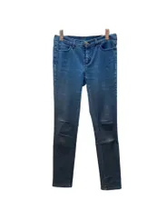 エムエムシックス MM6 Maison Martin Margiela グラデーション スキニーパンツ ジーンズ イタリア製 Y2K INDIGO インディゴ BLUE 青 SIZE42 32LA006730406 デニム 無地 ネイビー 104LB-104のサムネイル