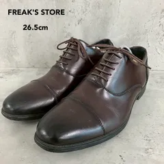 FREAK'S STORE フリークスストア レザードレスシューズ ダークブラウン 茶 26.5cm 本革 外羽根 プレーントゥ ビジネス カジュアル 靴 鞄 シューズ メンズ 通勤 通学 冠婚葬祭 フォーマル モード ★ ■■のサムネイル