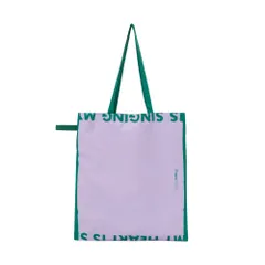 [Francfranc] フランフラン バイカラー 保冷エコバッグ パープル 折りたたみ エコバッグ 保冷バッグ サブバッグ A4サイズ