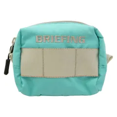 BRIEFING ブリーフィング ロゴ 刺繡 ポーチ ライトブルー系【中古】のサムネイル