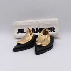 JIL SANDER メタルプレート レザーミュール シューズ ジルサンダー