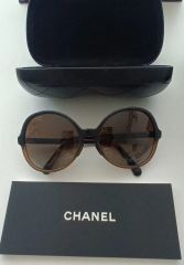 CHANEL 極美品 ラウンド型サングラス ケース付き - メルカリ