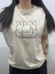 MIIA ミッフィー コラボ 2024 パールトリミングTシャツ - メルカリ