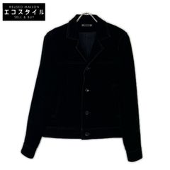 MINEDENIM 24aw ベルベット ストレッチ デニムジャケット ブラック 