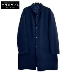 ランバンコレクション チェスターコート カシミヤ100% ブラック 黒 48