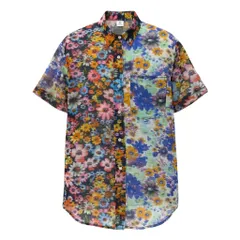 Ae10 STELLA McCARTNEY ステラマッカートニー フラワープリント 半袖シアーシャツ 半袖ブラウス サイズXS マルチカラー レディースk02iのサムネイル