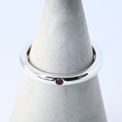 研磨済】TIFFANY＆Co. スタッキングバンド リング ルビー 9号