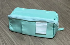 【訳あり】 ペンケース グリーン 多機能 大容量 両開き 筆記用具 筆箱 収納ケース ポーチ 一部不良