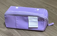 【訳あり】 ペンケース パープル 多機能 大容量 両開き 筆記用具 筆箱 収納ケース ポーチ 一部不良