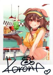 戌神ころね 誕生日記念2022 直筆サイン入り チェキ風ブロマイドカード
