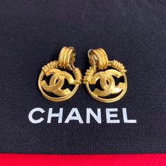 CHANEL ココマーク ティアドロップ型 ヴィンテージイヤリング 1996年製 
