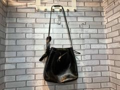 GANZO 黒 巾着型ショルダーバッグ - メルカリ