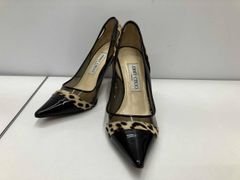 MIUMIU ハラコ レオパード ビジュー ヒール ローファー サイズ38