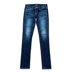 MOUSSY スリム テーパードデニム 濃紺 インディゴ サイズ25 レディースS マウジー
