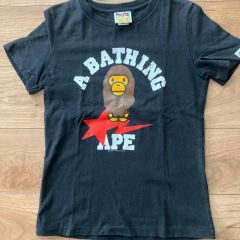 エイプ A BATHING APE グレー Tシャツ ラインストーン Y2k - メルカリ