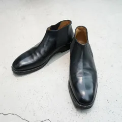 美品 Enzo Bonafe エンツォボナフェ CARY GRANT ケーリー・グラント ショート サイドゴア レザー ブーツ 黒 サイズ8 1/2 1213Q♪のサムネイル