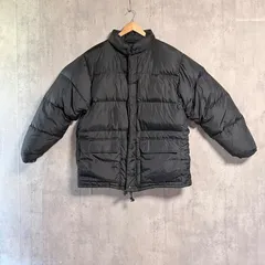 【美品】エドウィンスポーツ 肉厚 ダウンジャケット L ブラック 黒◆EDWIN SPORTS ビンテージ 90s Y2K リアルダウン70% フードなし スタンドカラー 5742 ゆるだぼ オーバーサイズ 古着MIX アウターのサムネイル