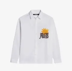 新品 JACQUEMUS ジャックムス ラ シュミーズ バウ 刺繍 "선" ロゴ シャツ プリント イェロー "선"のサムネイル