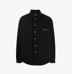 52 JACQUEMUS ジャックムス ラ シュミーズ ブルンジェ パフ オーバーサイズシャツ ブラックのサムネイル