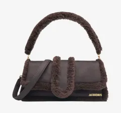 新品 JACQUEMUS ジャックムス シアリング ル バンビム フラップ バッグ ブラウンのサムネイル