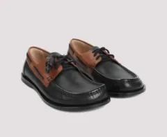 新品 LOEWE(ロエベ) ソフト カーフスキン カンポ ボート シューズ DARK(ダーク) CARAMEL(キャラメル) BLACK(ブラック)のサムネイル