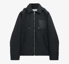 新品 LOEWE アナグラム ロゴ ナイロン フード ジャケット ブラックのサムネイル