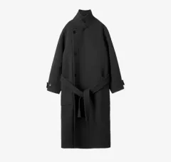 新品 25FW ルメール ダブル ウール ラップ コート ブラックのサムネイル