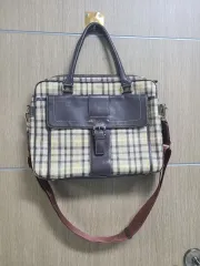 DAKS チェック ブラウン 書類 バッグ トートバッグのサムネイル