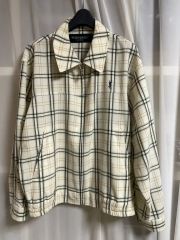 Yves Saint Laurent チェック柄 ジップアップ ブルゾン - メルカリ