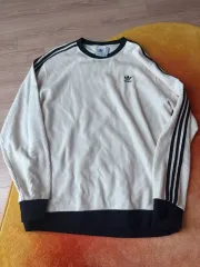 アディダス アディカラー Classic ワッフル クルーネック ONE 白 3xl