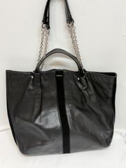 希少 DIESEL ディーゼル 2way ブラック レザー チェーン 革 シボ革