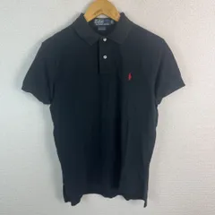 Polo by Ralph Lauren ポロバイラルフローレン 半袖 ポロシャツ ワンポイントロゴ ブラック M メンズ 古着 アメカジ クラシック