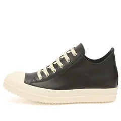 リックオウエンス レディース シューズ スニーカー レザー Rick Owens Leather Low Sneakers Black Milk ブラックのサムネイル