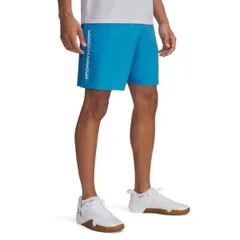 アンダーアーマー メンズ ボトムス ハーフパンツ・ショーツ ショートパンツ Under Armour Armour UA Tech Woven Wordmark Shorts Ether Blue ブルー