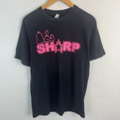 スヌーピー SHARP 半袖 Tシャツ キャラクタープリント ブラック メンズ 古着 ストリート ナード系