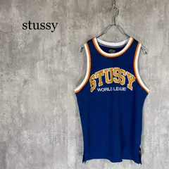 STÜSSY メッシュタンクトップ 青【レア‼️】 2026年最新】stussy メッシュタンクトップの人気アイテム - メルカリ
