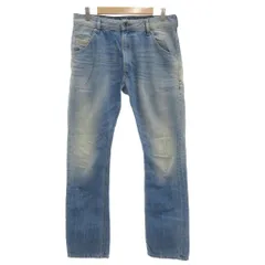 ディーゼル DIESEL KROOLEY デニムパンツ ジーンズ ストレート ジップフライ W30 L30 インディゴブルー 0827F /GV ■GY50