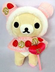 [중고] 봉제인형 코리락쿠마 (케이프 / 호박 팬츠) Sweets & Sweets 시리즈 모아 봉제인형 [리락쿠마]