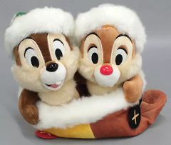 [중고] 봉제인형 칩 & 데일 봉제인형 Santa's Coming Christmas 2010 [칩과 데일] 디즈니 스토어 한정