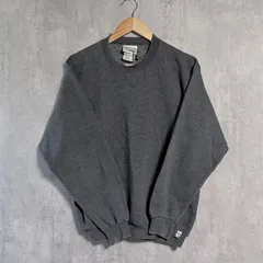 90s DISCUS ディスカス スウェット S チャコールグレー USA製 前Vガゼット トレーナー 裏起毛 ヘビーオンス ソリッド 無地 ディスカスアスレチック アメカジ プレーン ビンテージ 古着女子のサムネイル